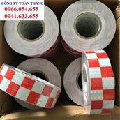 Phản quang trắng đỏ caro