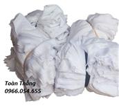 Giẻ lau cotton trắng