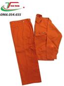 Quần áo bảo hộ vải kaki màu cam